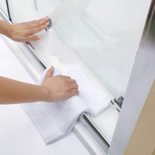 Душевой уголок Veconi Rovigo RV-055BT, 1300х1000х1950, черный матовый, тонированное стекло